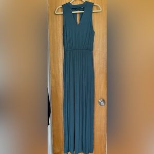 Teal halter top dress